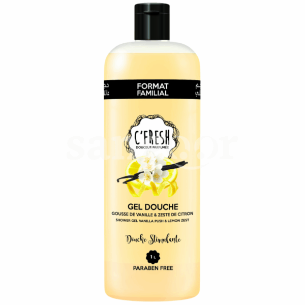 C FRESH GEL DOUCHE 1L VANILLE ET CITRON Prix Tunisie