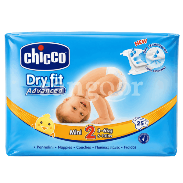 CHICCO COUCHE BEBE DRY FIT T2 (3-6)KG 25PCS Prix Tunisie