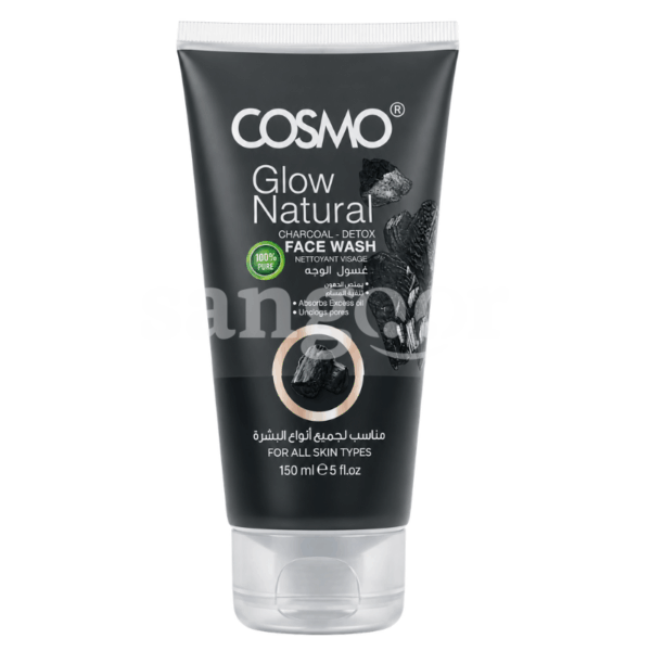 COSMO GEL NETTOYANT 150ML GLOW NATURAL CHARCOAL DETOX Prix Tunisie