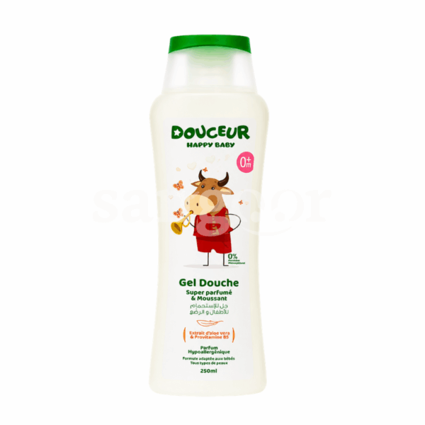 DOUCEUR GEL DOUCHE 250ML HAPPY BABY Prix Tunisie