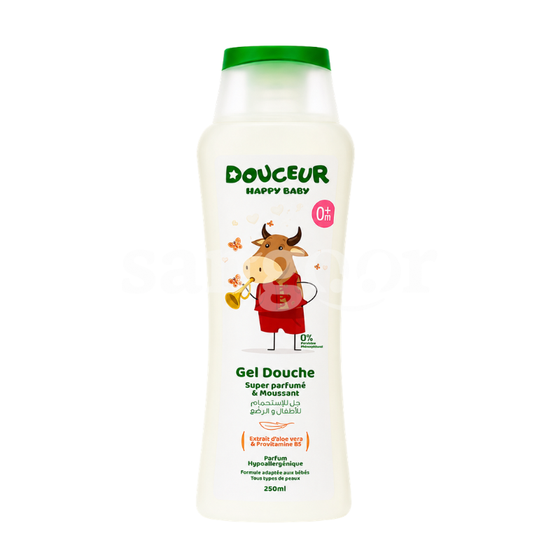 DOUCEUR GEL DOUCHE 250ML HAPPY BABY DOUCEUR GEL DOUCHE 250ML HAPPY BABY Prix Tunisie