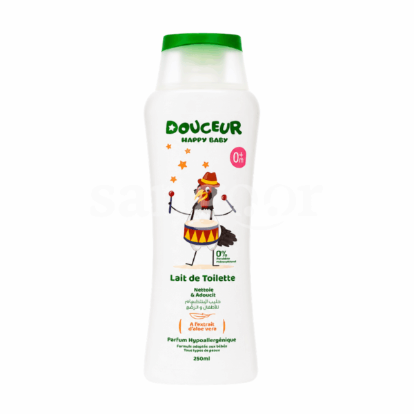DOUCEUR LAIT DE TOILETTE 250ML HAPPY BABY Prix Tunisie