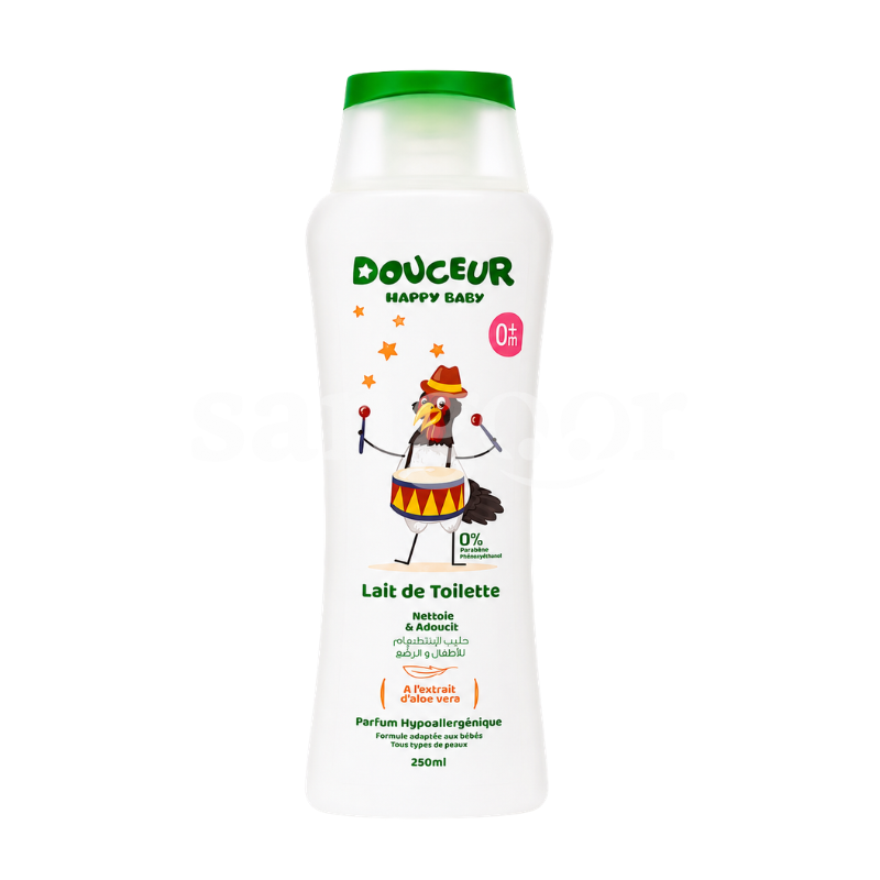 DOUCEUR LAIT DE TOILETTE 250ML HAPPY BABY DOUCEUR LAIT DE TOILETTE 250ML HAPPY BABY Prix Tunisie