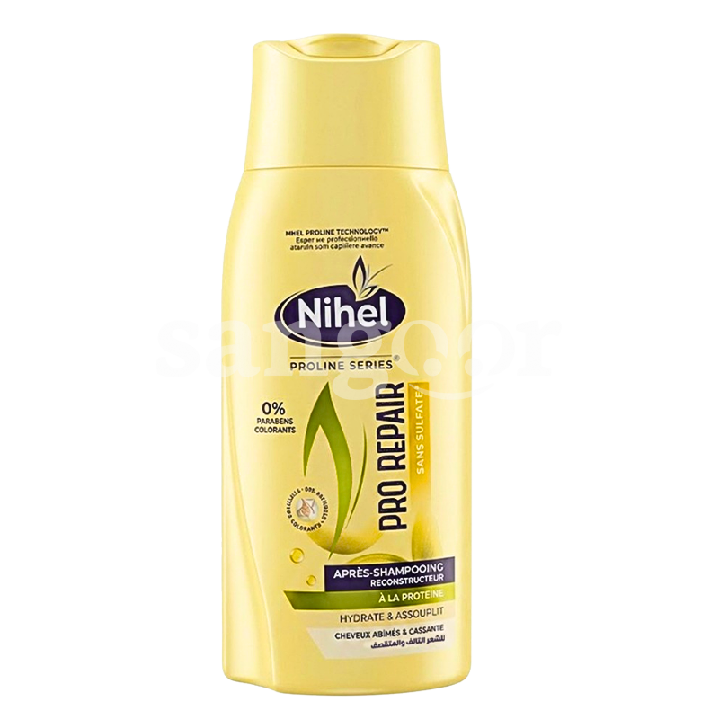 NIHEL APRES SHAMPOING 300ML SANS SULFATE PRO REPAIR NIHEL APRES SHAMPOING 300ML SANS SULFATE PRO REPAIR Prix Tunisie