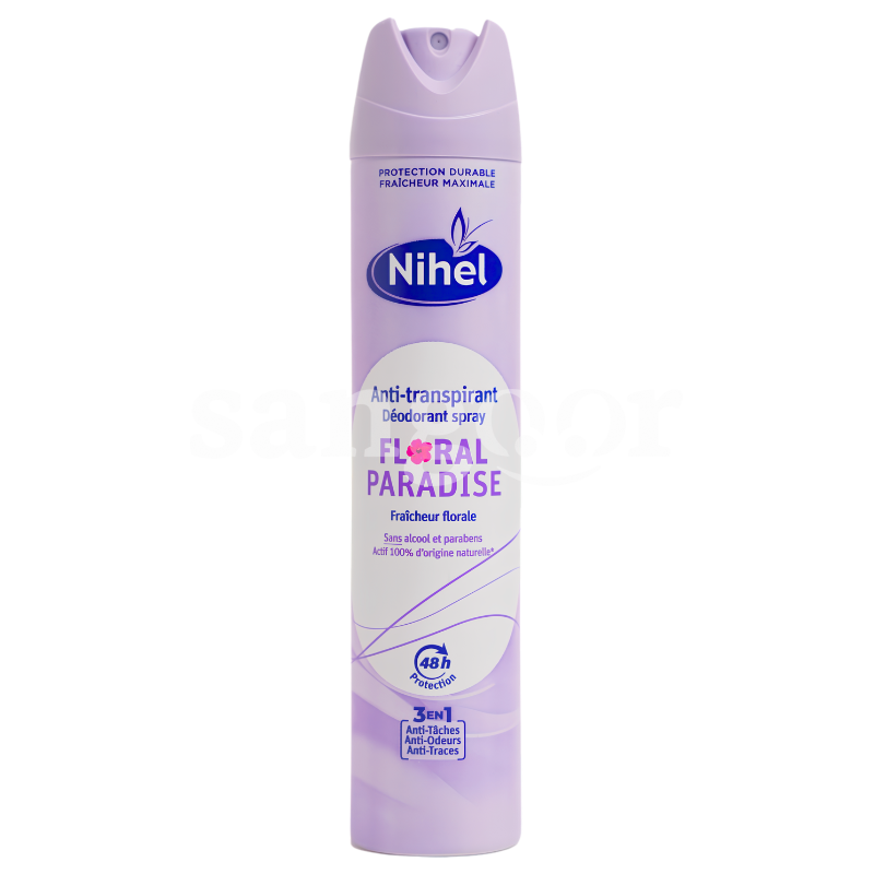 NIHEL DEODORANT ANTI TRANSPIRANT FEMME 200ML FLORAL PARADISE NIHEL DEODORANT ANTI TRANSPIRANT FEMME 200ML FLORAL PARADISE Prix Tunisie