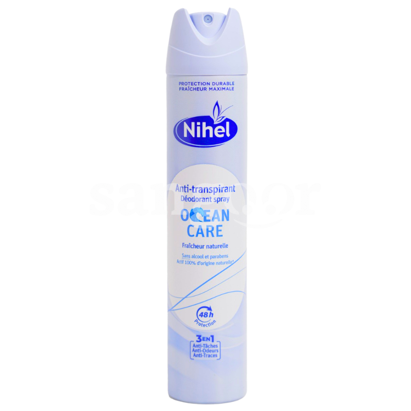 NIHEL DEODORANT ANTI TRANSPIRANT FEMME 200ML OCEAN CARE NIHEL DEODORANT ANTI TRANSPIRANT FEMME 200ML OCEAN CARE Prix Tunisie