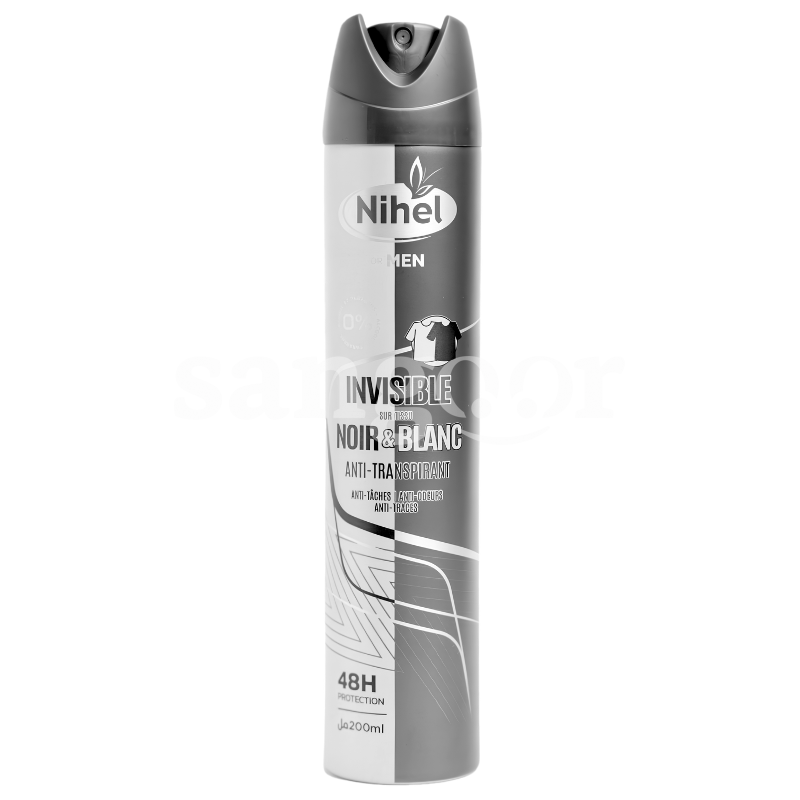 NIHEL DEODORANT ANTI TRANSPIRANT HOMME 200ML NOIR ET BLANC NIHEL DEODORANT ANTI TRANSPIRANT HOMME 200ML NOIR ET BLANC Prix Tunisie