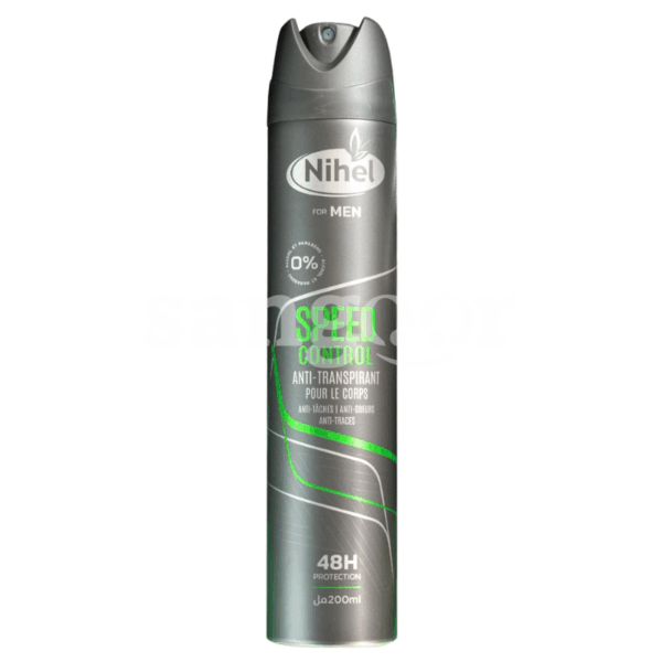 NIHEL DEODORANT ANTI TRANSPIRANT HOMME 200ML SPEED CONTROL Prix Tunisie
