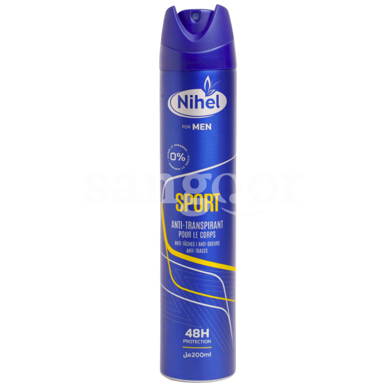 NIHEL DEODORANT ANTI TRANSPIRANT HOMME 200ML SPORT NIHEL DEODORANT ANTI TRANSPIRANT HOMME 200ML SPORT Prix Tunisie