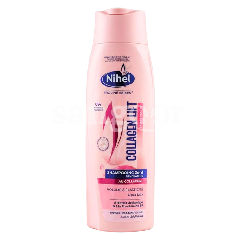 NIHEL SHAMPOING 350ML SANS SULFATE COLLAGEN LIFT NIHEL SHAMPOING 350ML SANS SULFATE COLLAGEN LIFT Prix Tunisie
