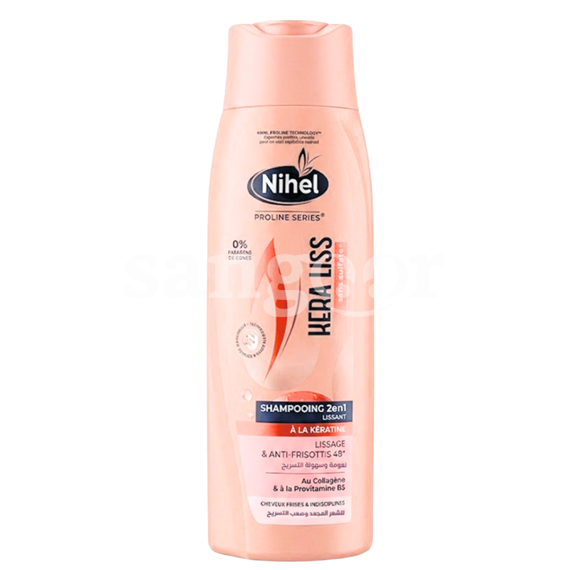 NIHEL SHAMPOING 350ML SANS SULFATE KERA LISS NIHEL SHAMPOING 350ML SANS SULFATE KERA LISS Prix Tunisie