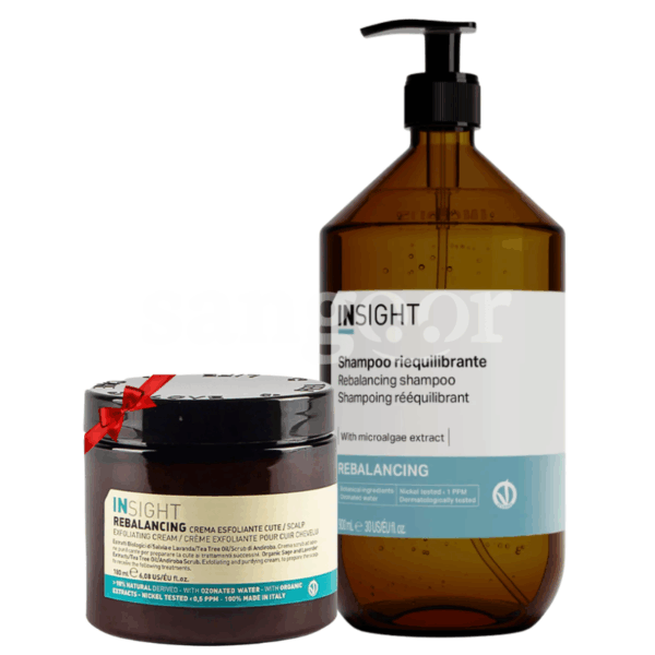 PACK INSIGHT SHAMPOING 900ML REEQUILIBRANT +CREME EXFOLIANTE 180ML GRATUITE Prix Tunisie