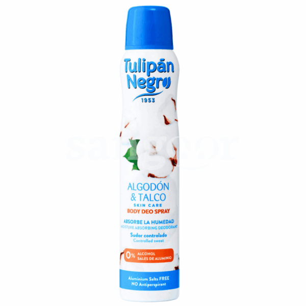 TULIPAN NEGRO DEODORANT 200ML ALGODON TALCO Prix Tunisie