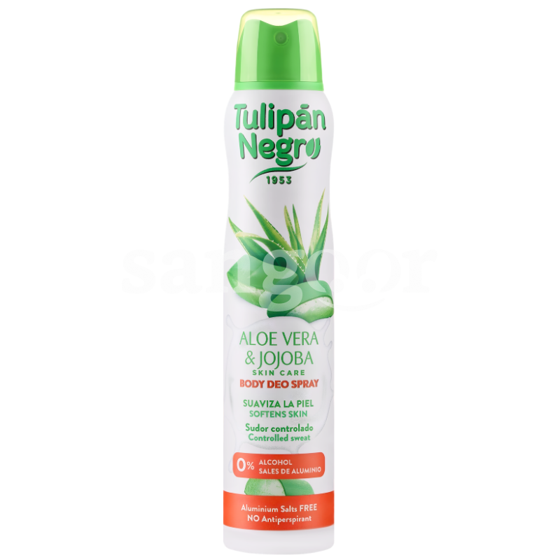 TULIPAN NEGRO DEODORANT 200ML ALOE VERA JOJOBA TULIPAN NEGRO DEODORANT 200ML ALOE VERA JOJOBA Prix Tunisie