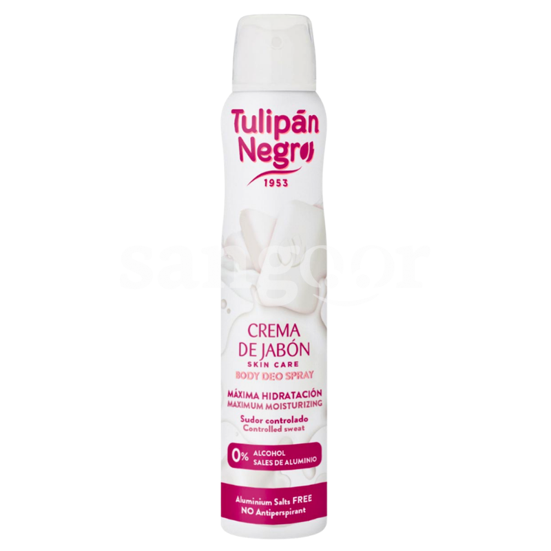 TULIPAN NEGRO DEODORANT 200ML CREMA DE JABON TULIPAN NEGRO DEODORANT 200ML CREMA DE JABON Prix Tunisie