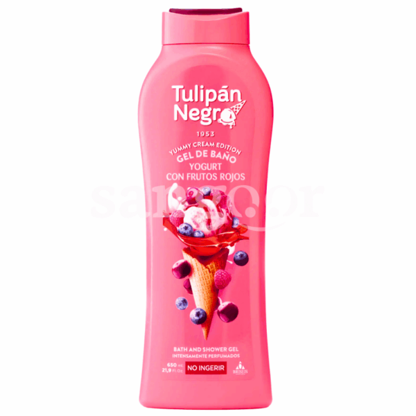 TULIPAN NEGRO GEL DOUCHE 650ML YAGURT CON FRUTOS ROJOS Prix Tunisie
