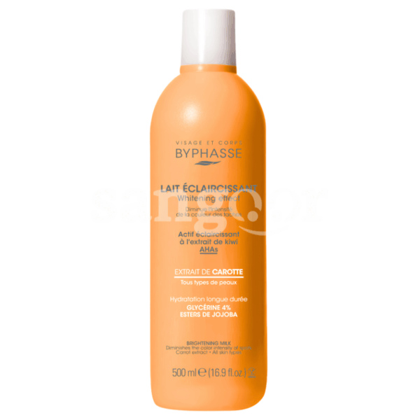 BYPHASSE LAIT ECLAIRCISSANT 500ML CAROTTE Prix Tunisie