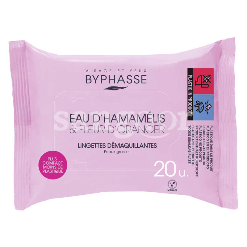 BYPHASSE LINGETTES DEMAQUILLANTES 20PCS EAU HAMAMELIS FLEUR D ORANGER BYPHASSE LINGETTES DEMAQUILLANTES 20PCS EAU HAMAMELIS FLEUR D ORANGER Prix Tunisie