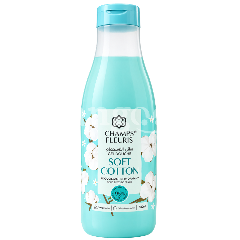 CHAMPS FLEURIS GEL DOUCHE 680ML SOFT COTTON CHAMPS-FLEURIS-GEL-DOUCHE-680ML-SOFT-COTTON.png Prix Tunisie