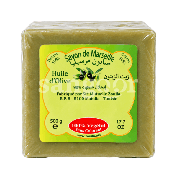 ELMANAR SAVON DE MARSEILLE 500G HUILE D OLIVE Prix Tunisie
