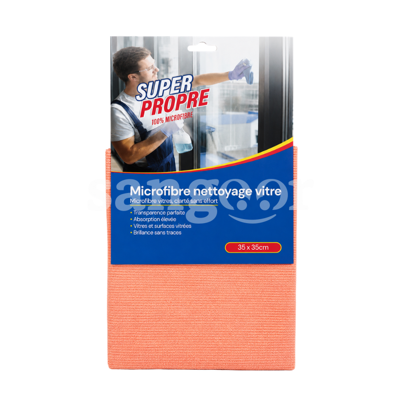LAVETTE MICROFIBRE VITRE 35X35CM LAVETTE MICROFIBRE VITRE 35X35CM Prix Tunisie