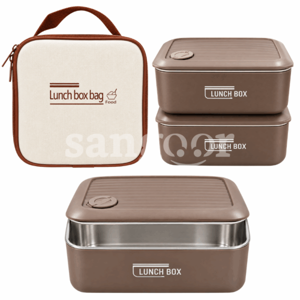 LUNCH BOX STAINLESS STEEL 650ML 2PCS CARRE Prix Tunisie