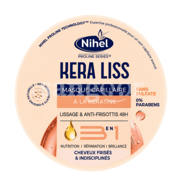 NIHEL MASQUE 300ML SANS SULFATE KERA LISS Prix Tunisie