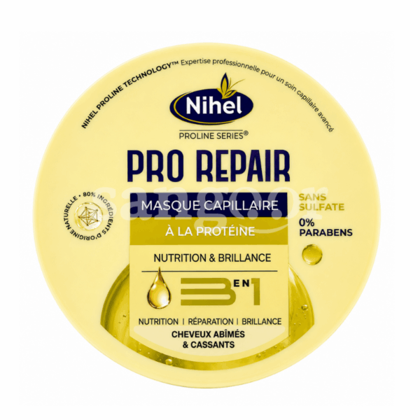 NIHEL MASQUE 300ML SANS SULFATE PRO REPAIR Prix Tunisie