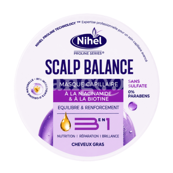 NIHEL MASQUE 300ML SANS SULFATE SCALP BALANCE Prix Tunisie