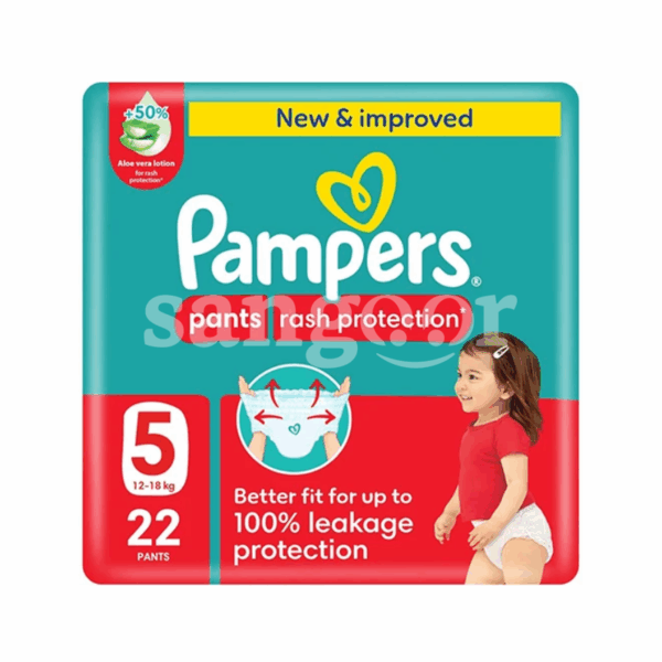 PAMPERS PANTS T5 (12-18)KG 22PCS Prix Tunisie