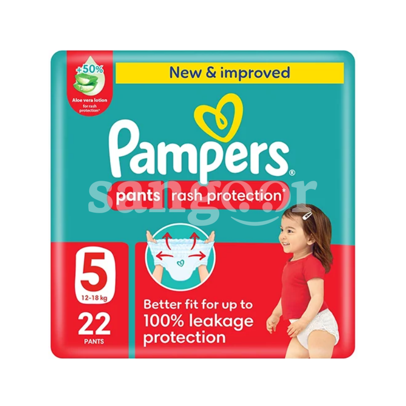 PAMPERS PANTS T5 (12-18)KG 22PCS PAMPERS PANTS T5 (12-18)KG 22PCS Prix Tunisie