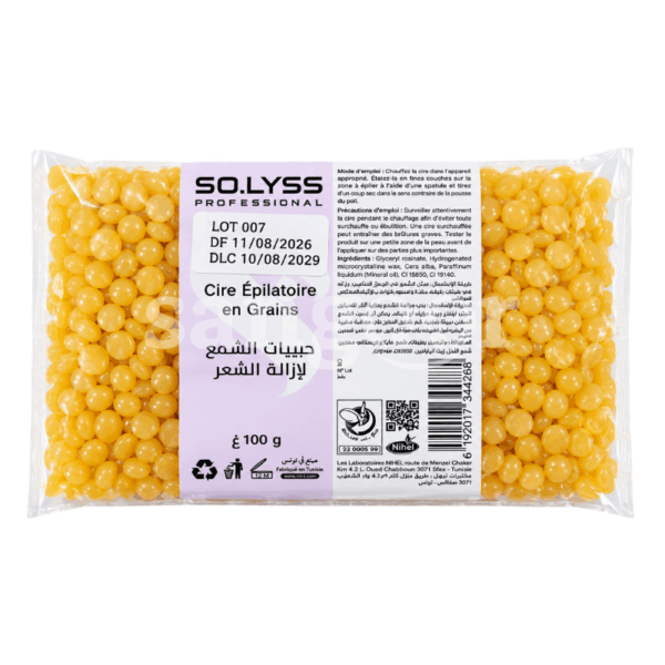 SOLYSS CIRE EPILATION GRAINS 100G MIEL Prix Tunisie