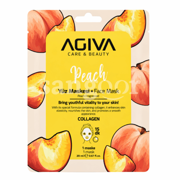 AGIVA MASQUE VISAGE TISSU PEACH Prix Tunisie
