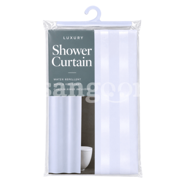 RIDEAU DE DOUCHE LUXURY BLANC 180X180CM Prix Tunisie