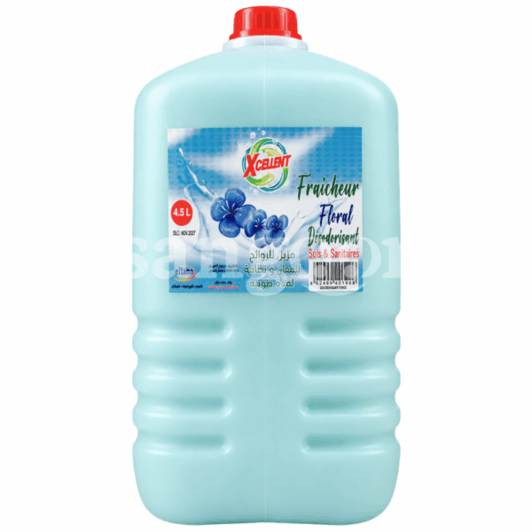 XCELLENT DESODORISANT SOLS ET SANITAIRES 4.5L FLORAL Prix Tunisie
