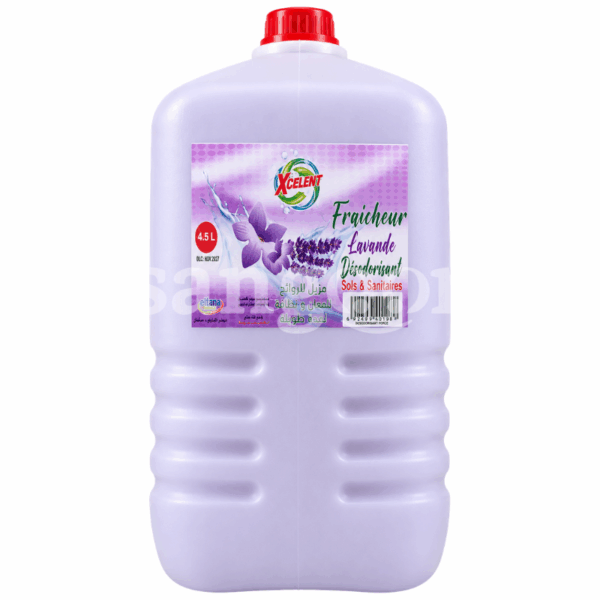 XCELLENT DESODORISANT SOLS ET SANITAIRES 4.5L LAVANDE Prix Tunisie